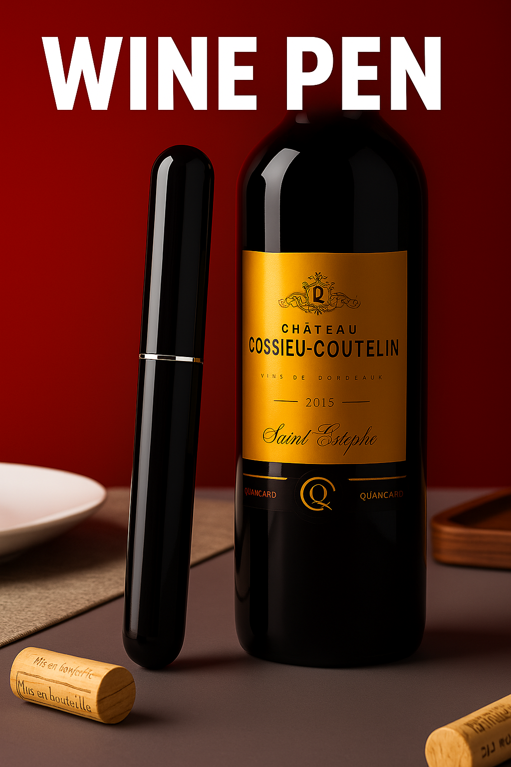 Le Stylo à Vin : L’Accessoire Révolutionnaire pour Ouvrir Vos Bouteilles Facilement 🍷
